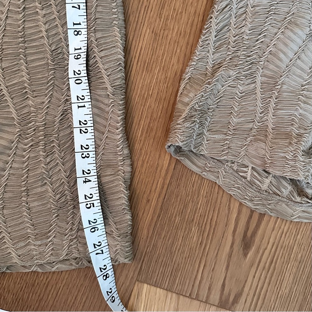 NWOT Easel Brown Textured Fabric Wide Leg Pants - Picture 8 of 8
